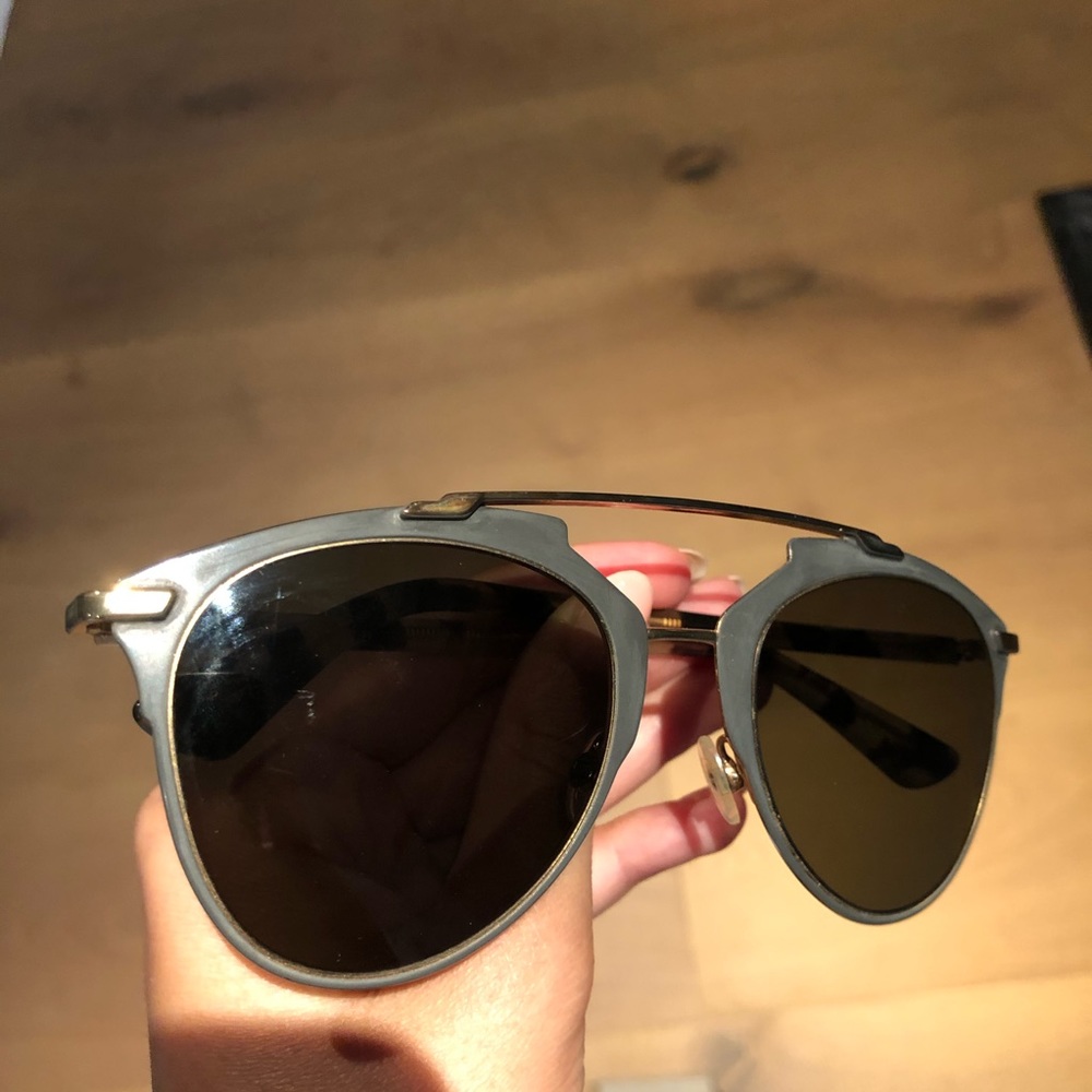 DIOR reflective PRE-70 Gray HAVANA/BROWN sunglasse - Picture 8 of 14
